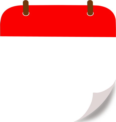 Flat Blank Calendar.